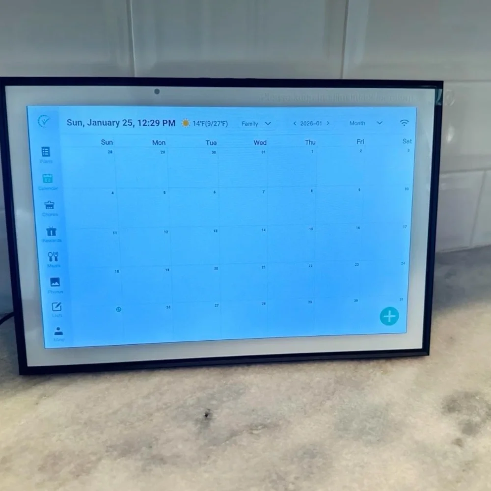 SmartFrame Black Digital Calendar Display